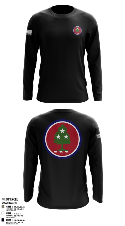 30th Troop Command 1256975 Long Sleeve Performance Shirt - 3