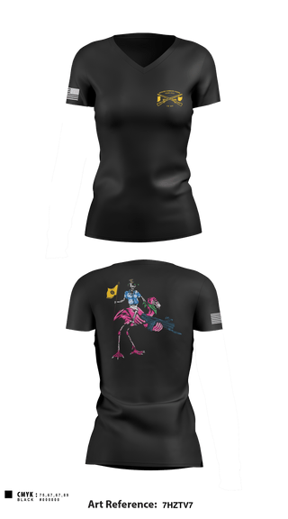 Women's Short Sleeve Vneck Shirt, , National Guard, Teamtime, Team time, sublimation, custom sports apparel, team uniforms, spirit wear, spiritwear, sports uniforms, custom shirts, team store, custom team store, fundraiser sports, apparel fundraiser
