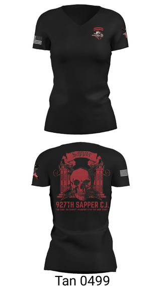 Women's Short Sleeve Vneck Shirt, , National Guard, Teamtime, Team time, sublimation, custom sports apparel, team uniforms, spirit wear, spiritwear, sports uniforms, custom shirts, team store, custom team store, fundraiser sports, apparel fundraiser