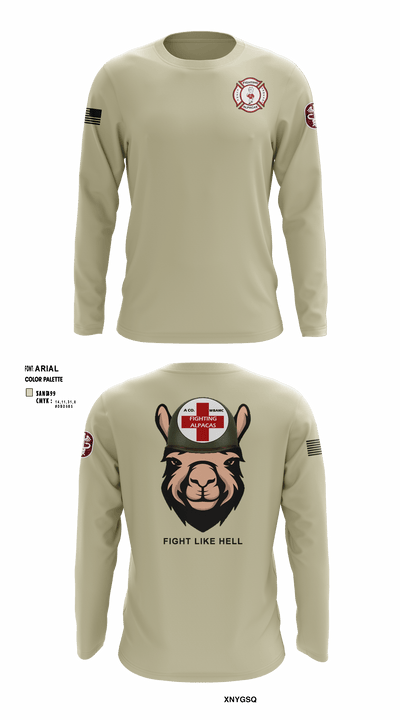 Alpha Company, WBAMC 94187438 Long Sleeve Performance Shirt - 5