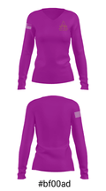Alcorn State University ROTC 4476508 Women's Long Sleeve V-neck Shirt - 37