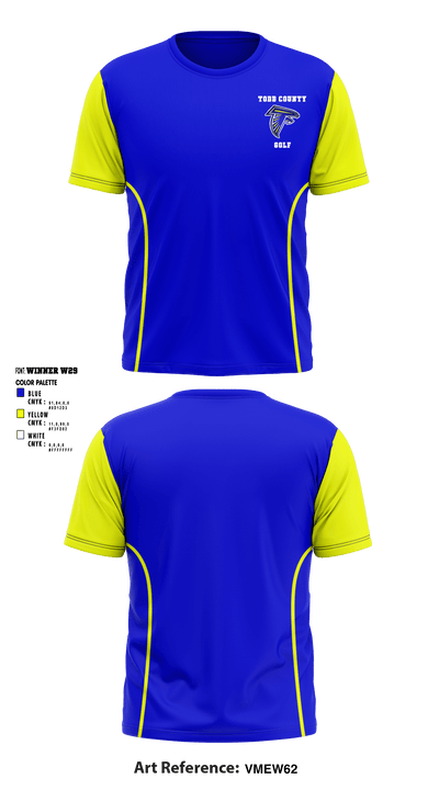 Todd County High School Golf 94102364 Short Sleeve Performance Shirt - 1