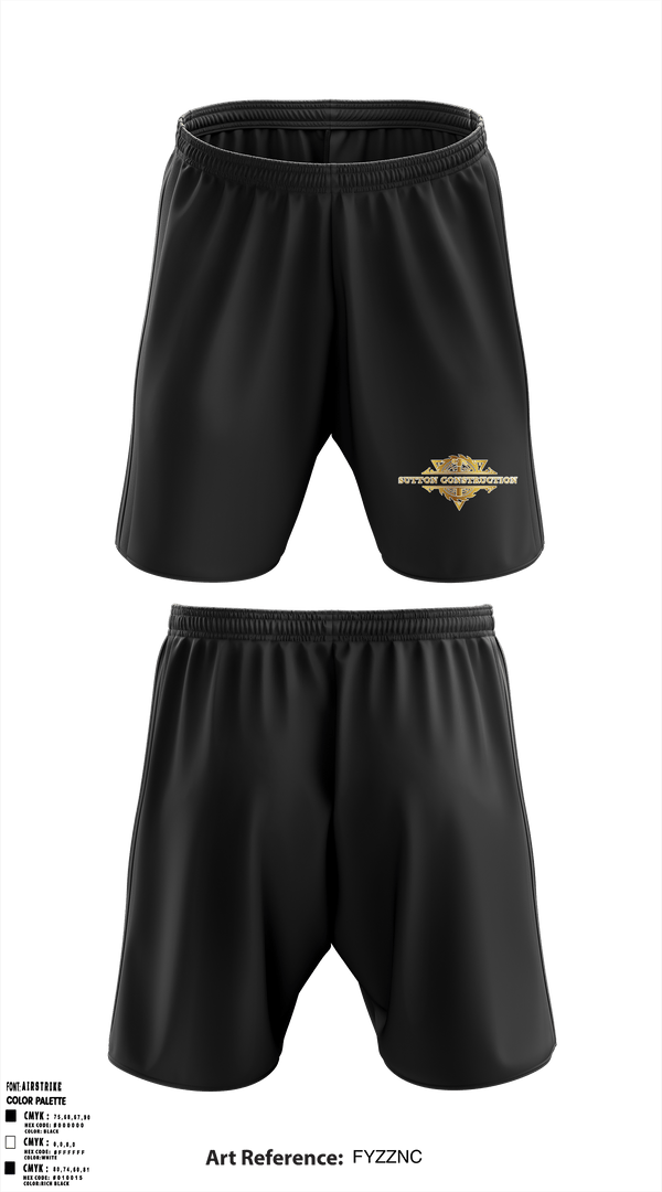 Athletic Shorts With Pockets, Sutton ConstructionSutton Construction, , Teamtime, Team time, sublimation, custom sports apparel, team uniforms, spirit wear, spiritwear, sports uniforms, custom shirts, team store, custom team store, fundraiser sports, apparel fundraiser