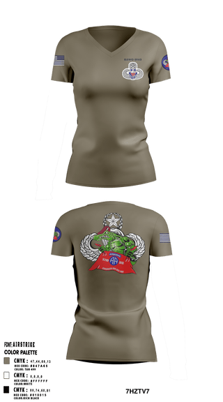 Women's Short Sleeve Vneck Shirt, , Army, Teamtime, Team time, sublimation, custom sports apparel, team uniforms, spirit wear, spiritwear, sports uniforms, custom shirts, team store, custom team store, fundraiser sports, apparel fundraiser