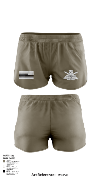 Women's Shorts, ALPHA BTRY, 2-319th AFAR, Army, Teamtime, Team time, sublimation, custom sports apparel, team uniforms, spirit wear, spiritwear, sports uniforms, custom shirts, team store, custom team store, fundraiser sports, apparel fundraiser
