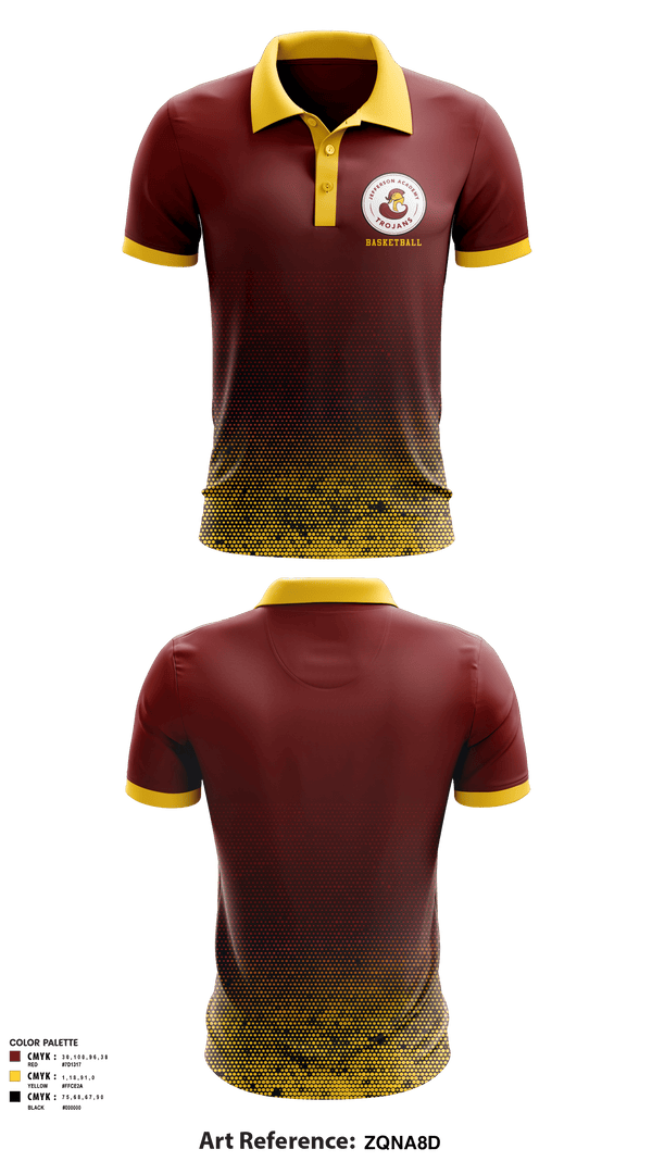 Short Sleeve Performance Polo, Jefferson Middle School Basketball, Men's Basketball, Teamtime, Team time, sublimation, custom sports apparel, team uniforms, spirit wear, spiritwear, sports uniforms, custom shirts, team store, custom team store, fundraiser sports, apparel fundraiser