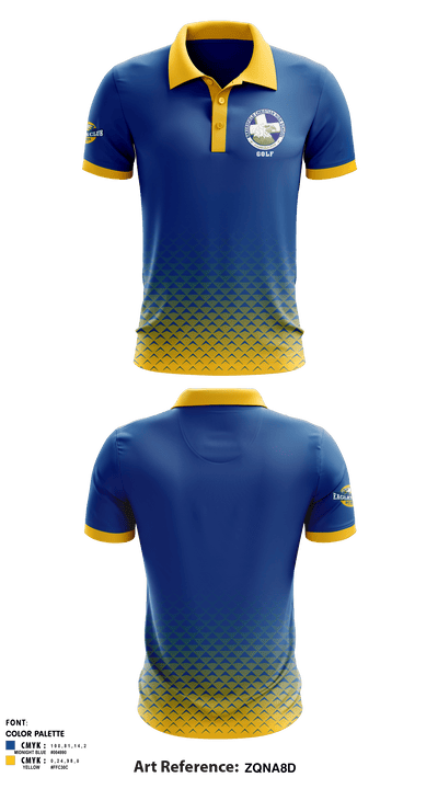 Bakersfield Christian High School Golf 54410462 Short Sleeve Performance Polo - 1