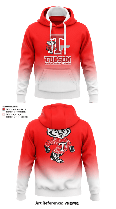 Tucson High Magnet School Tennis 44597806 Hoodie - 1