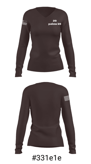 Women's Long Sleeve Vneck Shirt, , Marines, Teamtime, Team time, sublimation, custom sports apparel, team uniforms, spirit wear, spiritwear, sports uniforms, custom shirts, team store, custom team store, fundraiser sports, apparel fundraiser
