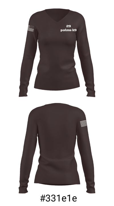 29 palms k9 54277593 Women's Long Sleeve V-neck Shirt - 36