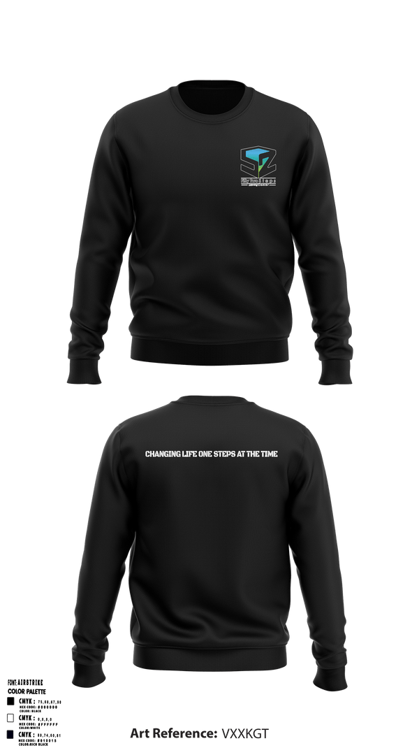 Crew Neck Sweatshirt, 52 steps learning center, , Teamtime, Team time, sublimation, custom sports apparel, team uniforms, spirit wear, spiritwear, sports uniforms, custom shirts, team store, custom team store, fundraiser sports, apparel fundraiser
