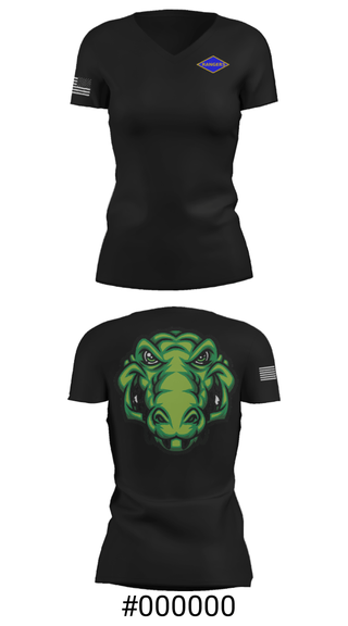 Women's Short Sleeve Vneck Shirt, , Army, Teamtime, Team time, sublimation, custom sports apparel, team uniforms, spirit wear, spiritwear, sports uniforms, custom shirts, team store, custom team store, fundraiser sports, apparel fundraiser