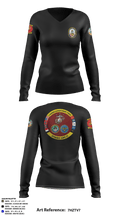 HWW DET 70976113 Women's Long Sleeve V-neck Shirt - 2