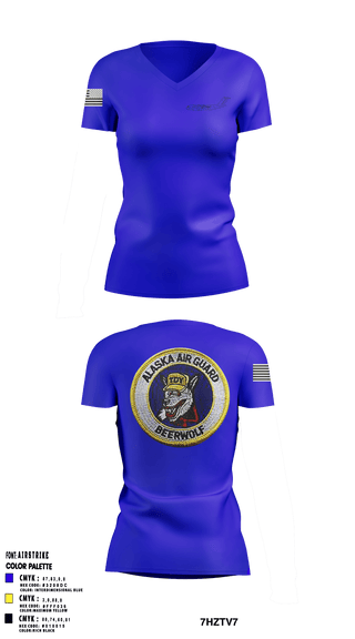 Women's Short Sleeve Vneck Shirt, , National Guard, Teamtime, Team time, sublimation, custom sports apparel, team uniforms, spirit wear, spiritwear, sports uniforms, custom shirts, team store, custom team store, fundraiser sports, apparel fundraiser