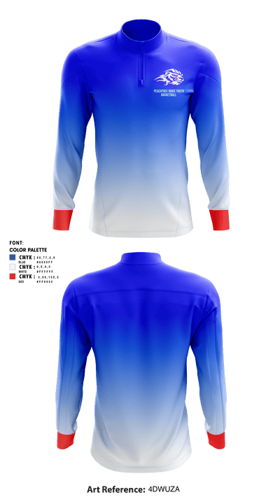 Peachtree Ridge Youth Athletic Association 90970358 Quarter Zip Jacket - 1