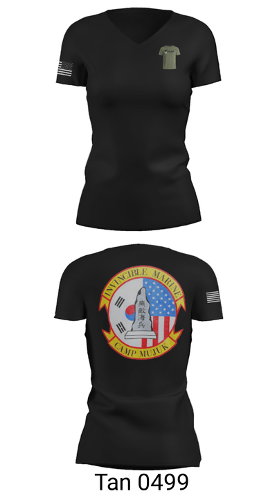 HMLA 169 27722426 Women's Short Sleeve V-neck Shirt - 22