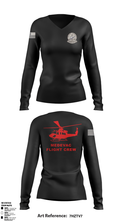 MCAGCC MAGTFTC 80671723 Women's Long Sleeve V-neck Shirt - 1