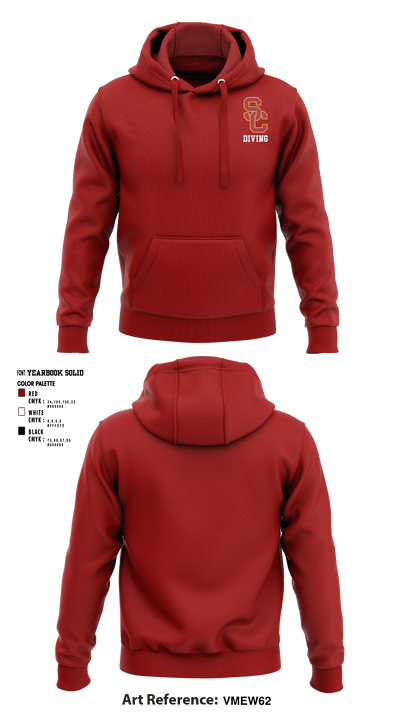 University Of Southern California Diving 38780209 Hoodie - 3
