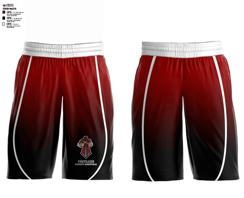 Womens Basketball Shorts, Portland High School Basketball, Women's Basketball, Teamtime, Team time, sublimation, custom sports apparel, team uniforms, spirit wear, spiritwear, sports uniforms, custom shirts, team store, custom team store, fundraiser sports, apparel fundraiser