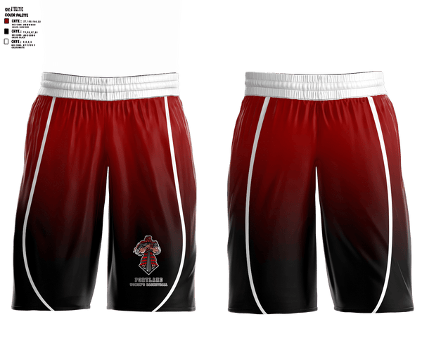 Womens Basketball Shorts, Portland High School Basketball, Women's Basketball, Teamtime, Team time, sublimation, custom sports apparel, team uniforms, spirit wear, spiritwear, sports uniforms, custom shirts, team store, custom team store, fundraiser sports, apparel fundraiser