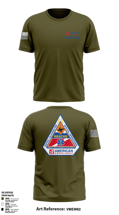 American Ambulance Rescue 49557589 Short Sleeve Performance Polo - 4