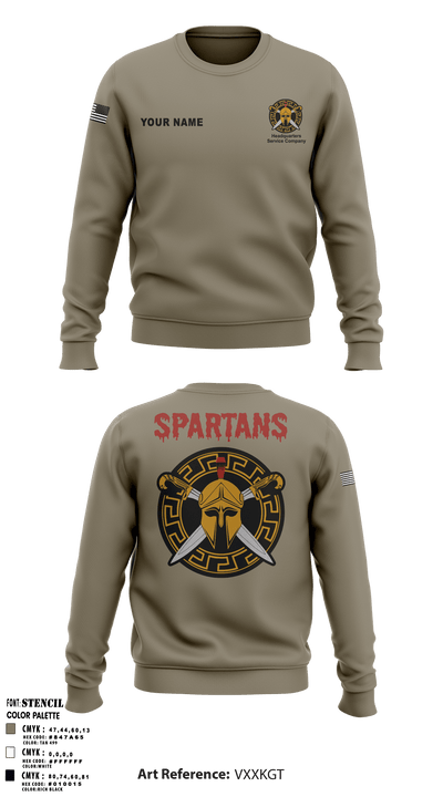 HSC Spartans 56240208 Crew Neck Sweatshirt - 4