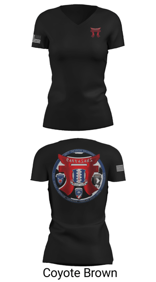 Women's Short Sleeve Vneck Shirt, , Army, Teamtime, Team time, sublimation, custom sports apparel, team uniforms, spirit wear, spiritwear, sports uniforms, custom shirts, team store, custom team store, fundraiser sports, apparel fundraiser
