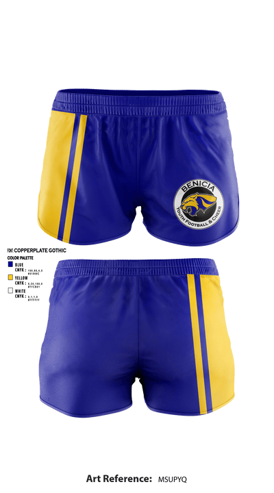 Benicia High School Cheer 6851556 Women's Shorts - 1