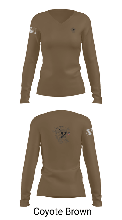 Weapons squad 2nd platoon A co 2-506IN 55687948 Women's Long Sleeve V-neck Shirt - 38