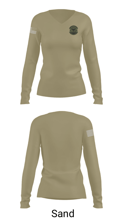 Violent Crimes 46974961 Women's Long Sleeve V-neck Shirt - 40