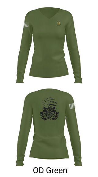 Women's Long Sleeve Vneck Shirt, , Air Force, Teamtime, Team time, sublimation, custom sports apparel, team uniforms, spirit wear, spiritwear, sports uniforms, custom shirts, team store, custom team store, fundraiser sports, apparel fundraiser