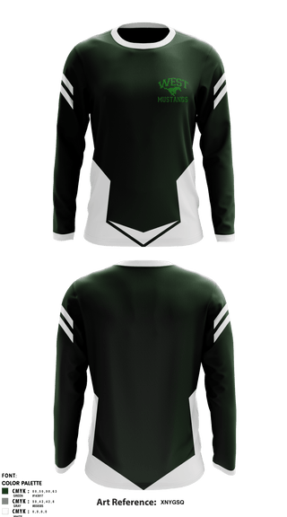 Long Sleeve Performance Shirt, West Junior High School, Spirit Store, Teamtime, Team time, sublimation, custom sports apparel, team uniforms, spirit wear, spiritwear, sports uniforms, custom shirts, team store, custom team store, fundraiser sports, apparel fundraiser