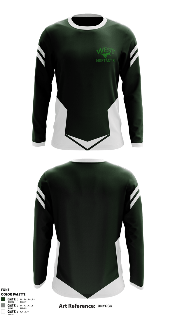 Long Sleeve Performance Shirt, West Junior High School, Spirit Store, Teamtime, Team time, sublimation, custom sports apparel, team uniforms, spirit wear, spiritwear, sports uniforms, custom shirts, team store, custom team store, fundraiser sports, apparel fundraiser