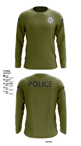 Long Sleeve Performance Shirt, Willits Little Lake JRTF, Police, Teamtime, Team time, sublimation, custom sports apparel, team uniforms, spirit wear, spiritwear, sports uniforms, custom shirts, team store, custom team store, fundraiser sports, apparel fundraiser