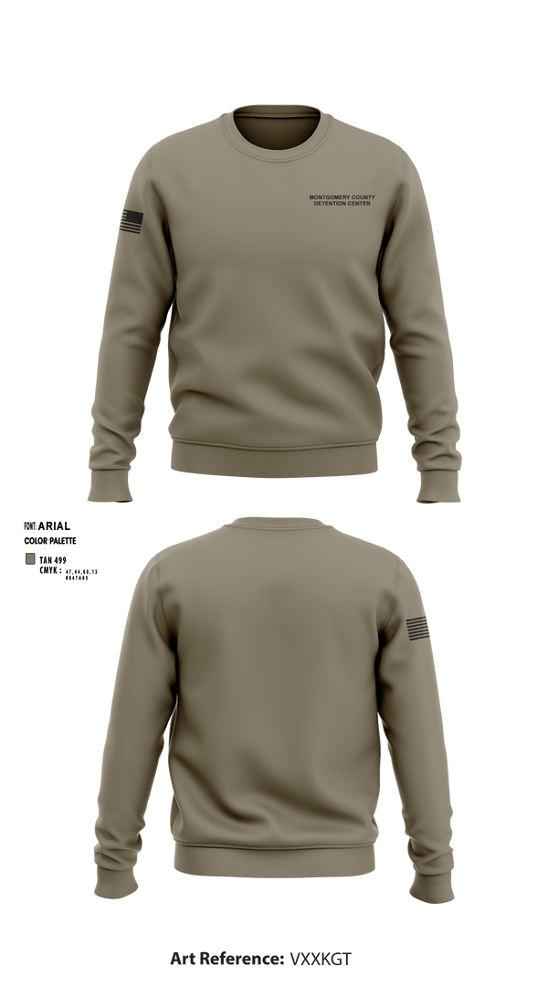 Crew Neck Sweatshirt, Montgomery County Detention Center, Police, Teamtime, Team time, sublimation, custom sports apparel, team uniforms, spirit wear, spiritwear, sports uniforms, custom shirts, team store, custom team store, fundraiser sports, apparel fundraiser
