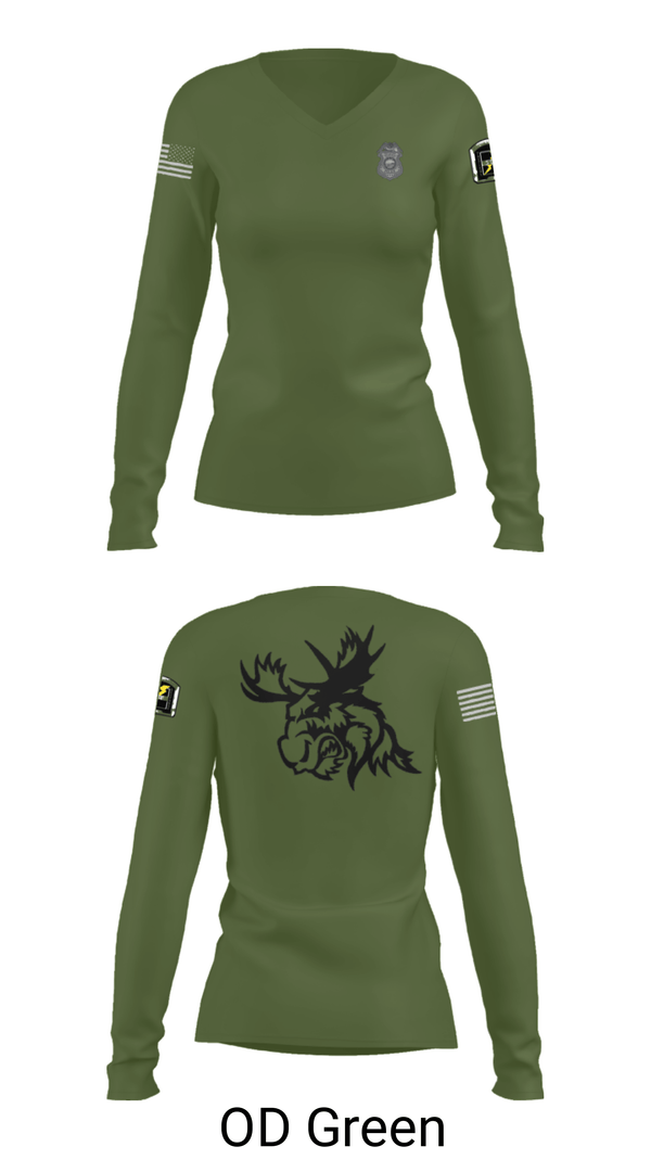 Women's Long Sleeve Vneck Shirt, , Police, Teamtime, Team time, sublimation, custom sports apparel, team uniforms, spirit wear, spiritwear, sports uniforms, custom shirts, team store, custom team store, fundraiser sports, apparel fundraiser