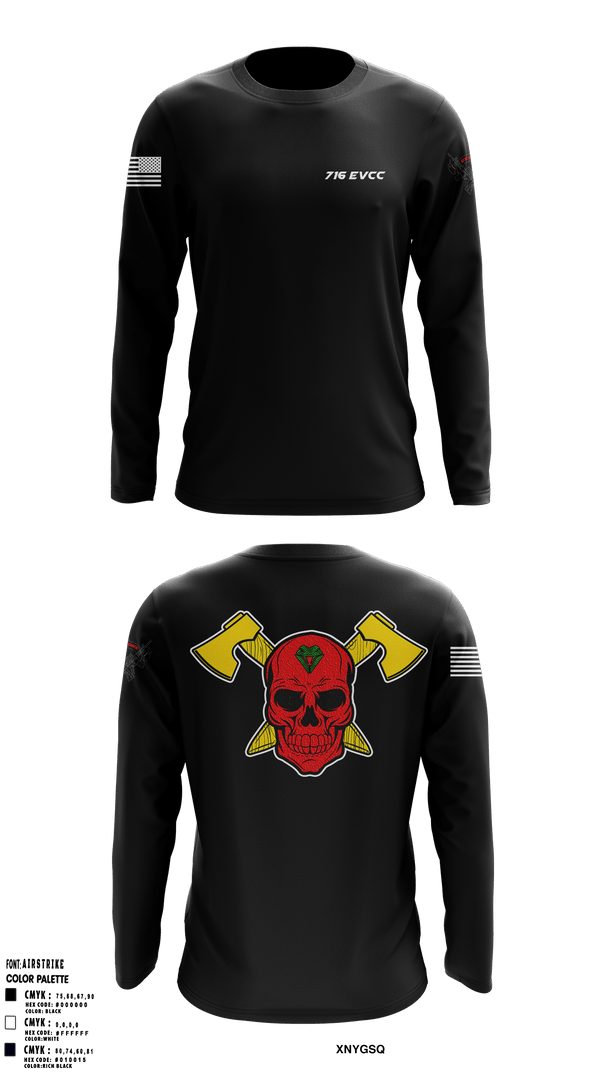 Long Sleeve Performance Shirt, 716716 EVCC, Army, Teamtime, Team time, sublimation, custom sports apparel, team uniforms, spirit wear, spiritwear, sports uniforms, custom shirts, team store, custom team store, fundraiser sports, apparel fundraiser