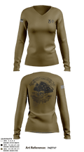 411th ecc 51393105 Women's Long Sleeve V-neck Shirt - 3