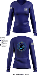 USCGC Sycamore 30451844 Women's Long Sleeve V-neck Shirt - 1