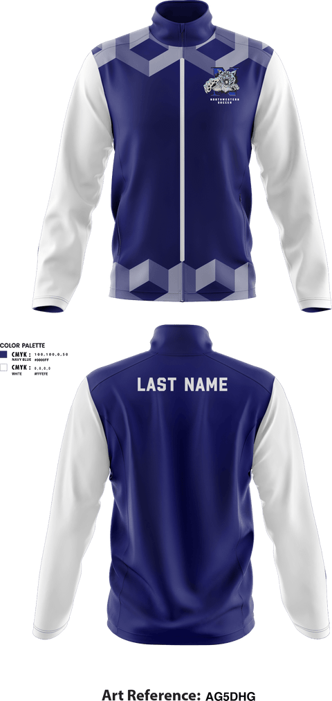 Fleece Jacket, Northwestern High School Soccer, Men's Soccer, Teamtime, Team time, sublimation, custom sports apparel, team uniforms, spirit wear, spiritwear, sports uniforms, custom shirts, team store, custom team store, fundraiser sports, apparel fundraiser