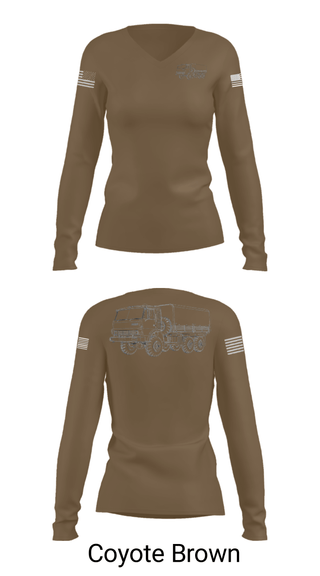 Women's Long Sleeve Vneck Shirt, , Army, Teamtime, Team time, sublimation, custom sports apparel, team uniforms, spirit wear, spiritwear, sports uniforms, custom shirts, team store, custom team store, fundraiser sports, apparel fundraiser