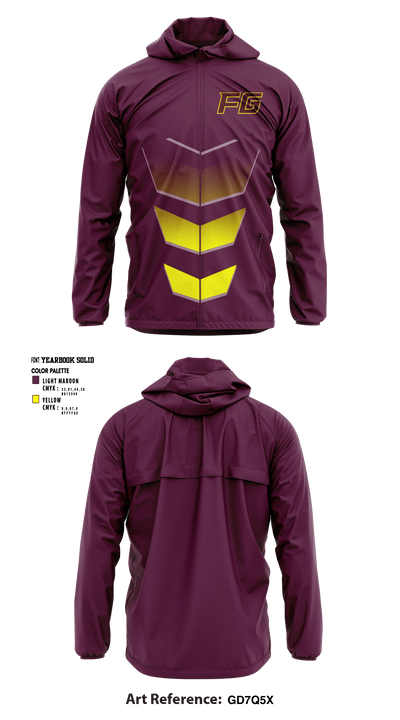 Fort Gratiot Middle School Wrestling 84707959 Windbreaker - 1