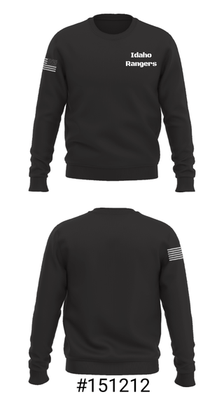 Crew Neck Sweatshirt, Idaho Rangers, , Teamtime, Team time, sublimation, custom sports apparel, team uniforms, spirit wear, spiritwear, sports uniforms, custom shirts, team store, custom team store, fundraiser sports, apparel fundraiser