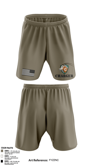 Athletic Shorts With Pockets, CHARGER, Army, Teamtime, Team time, sublimation, custom sports apparel, team uniforms, spirit wear, spiritwear, sports uniforms, custom shirts, team store, custom team store, fundraiser sports, apparel fundraiser