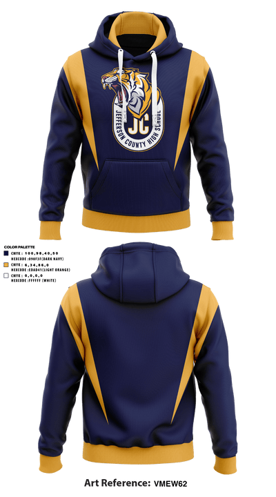 Jefferson County High School Basketball 34257331 Hoodie - 1