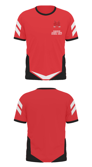 Short Sleeve Performance Polo, Madison County High School Golf, Golf, Teamtime, Team time, sublimation, custom sports apparel, team uniforms, spirit wear, spiritwear, sports uniforms, custom shirts, team store, custom team store, fundraiser sports, apparel fundraiser