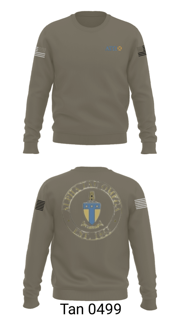 Crew Neck Sweatshirt, , Army, Teamtime, Team time, sublimation, custom sports apparel, team uniforms, spirit wear, spiritwear, sports uniforms, custom shirts, team store, custom team store, fundraiser sports, apparel fundraiser