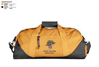 Duffle Bag, West Salem High School Basketball, Men's Basketball, Teamtime, Team time, sublimation, custom sports apparel, team uniforms, spirit wear, spiritwear, sports uniforms, custom shirts, team store, custom team store, fundraiser sports, apparel fundraiser