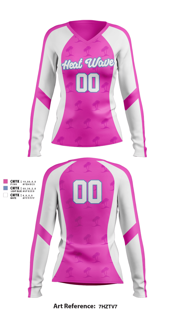 Women's Short Sleeve Vneck Shirt, Heat Wave Basketball, Men's Basketball, Teamtime, Team time, sublimation, custom sports apparel, team uniforms, spirit wear, spiritwear, sports uniforms, custom shirts, team store, custom team store, fundraiser sports, apparel fundraiser