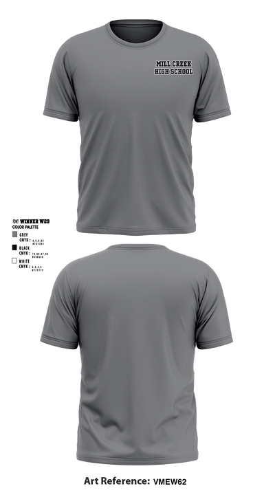 Mill Creek High School 90479347 Short Sleeve Performance Shirt - 3